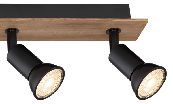 Spot DREW 4xGU10/35W/230V lemn/metal Globo 57998-4W