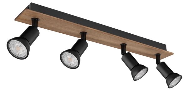 Spot DREW 4xGU10/35W/230V lemn/metal Globo 57998-4W