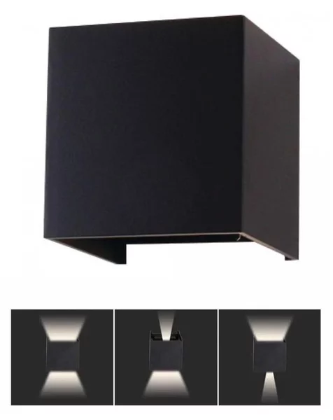 Aplică LED de exterior LED/5W/230V 3000K IP65 neagră