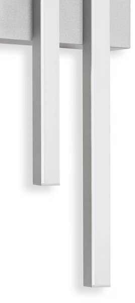 Telefunken - Aplica LED de exterior 2xLED/4W/230V IP44 argintiu