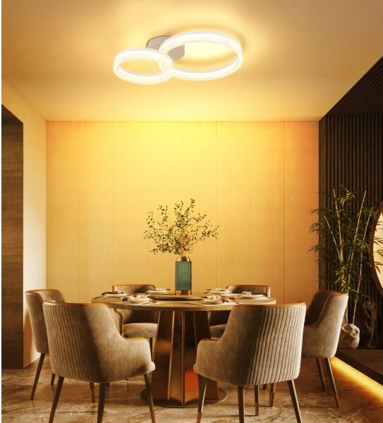 Globo 48046D2 - Plafonieră LED ZARA - 24W, 230V, 3000K, 33x50 cm