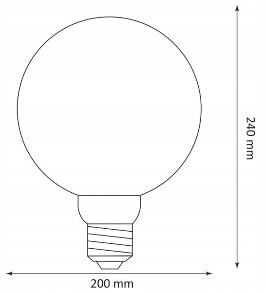 Bec LED DECO VINTAGE G200 E27/4W/230V 1800K