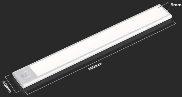 LED lampă subliniară cu senzor LED/2W/5V 4000K 2200 mAh