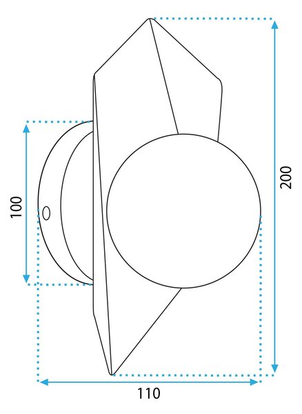 Lampa de perete APP1411-W BLACK GOLD