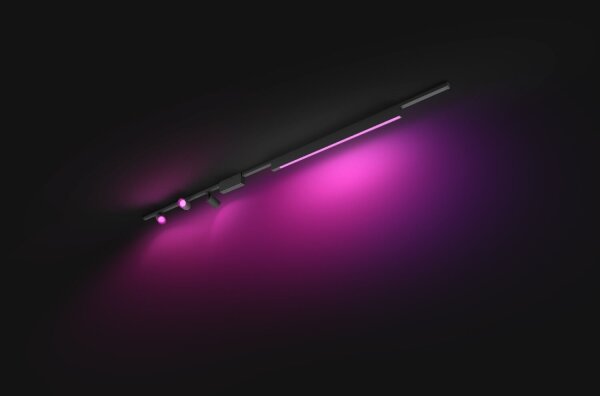 Philips SADA 4xLED RGB Hue, stmívatelné svítidlo do lištového systému, 44,6W, 23