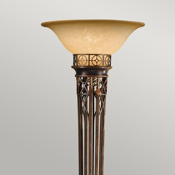 Lampadar OPERA 1xE27/100W/230V bronz/bej Feiss