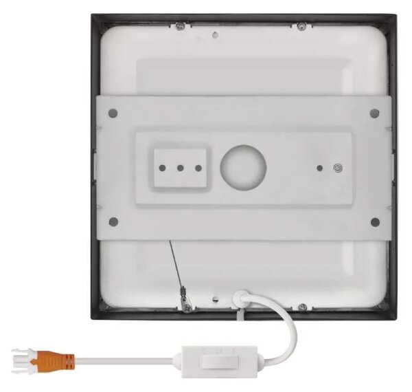 Plafonieră LED/12,5W/230V 3000/3500/4000K 17x17 cm negru