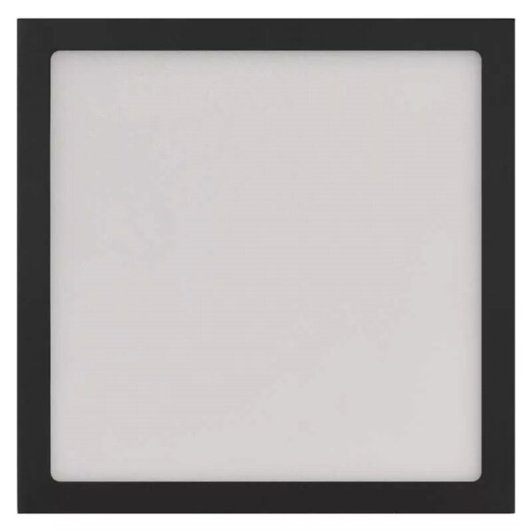 Plafonieră LED/12,5W/230V 3000/3500/4000K 17x17 cm negru