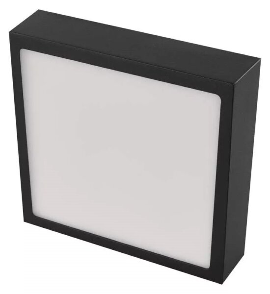 Plafonieră LED/12,5W/230V 3000/3500/4000K 17x17 cm negru