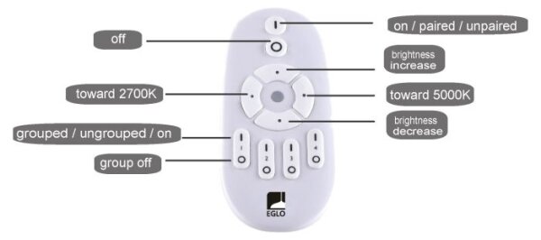 Panou LED dimabil Eglo 75565 BOTAZZO LED/25W/230V 2700-5000K + telecomandă