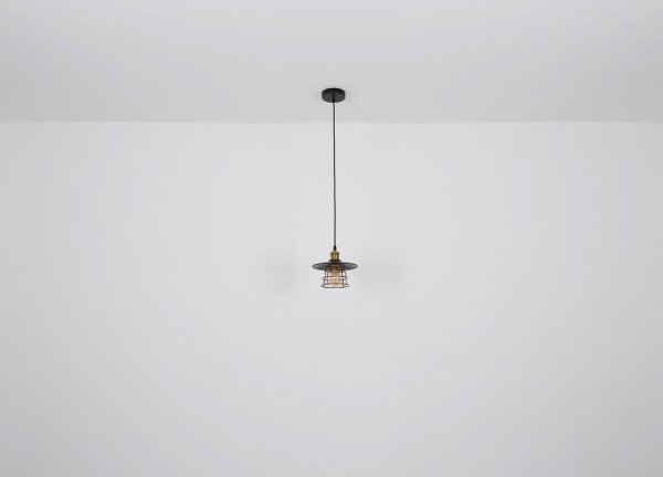 Lustră pe cablu VIEJO 1xE27/60W/230V Globo 15086BH1