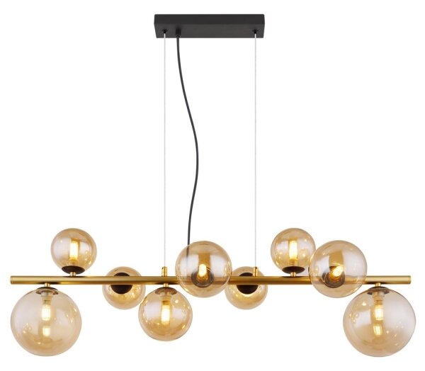 Lustră LED pe tijă RIHA 9xG9/3W/230V alamă Globo 56135-9H