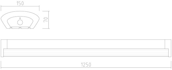 APLED - Lampă aplicată LED TROUT LED/36W/230V