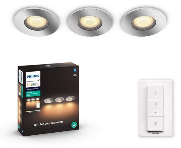 Philips - Set 3x LED lămpi baie dimabile 1xGU10/5W/230V IP44 + DO