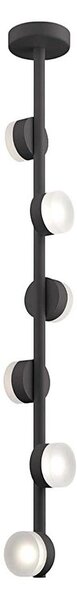 Klausen 140017 - Lustr LED COMFORT 6x5W/230V negru, pe tijă