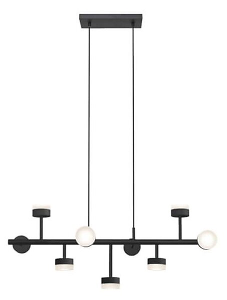 Klausen 149004 - Lustr LED COMFORT 9x5W/230V negru, montaj pe tijă