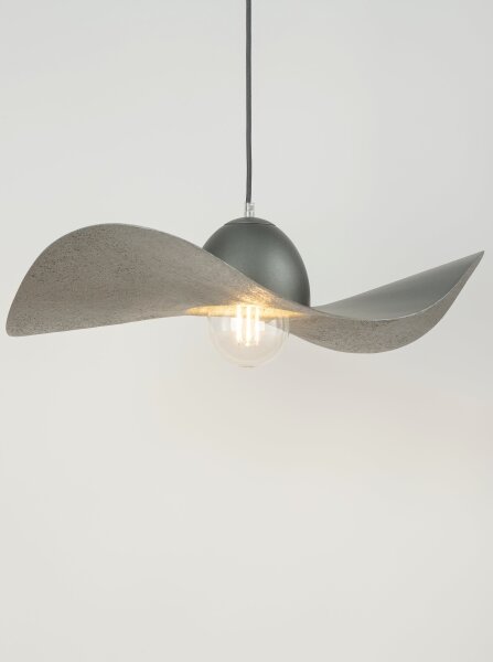 Lustră pe cablu KAPELLO 1xE27/60W/230V d. 55 cm gri/argintie