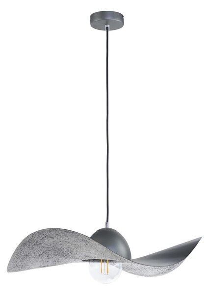 Lustră pe cablu KAPELLO 1xE27/60W/230V d. 55 cm gri/argintie