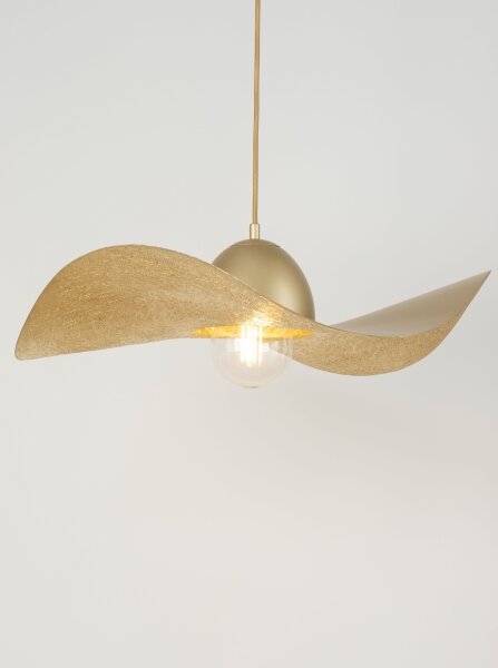 Lustră pe cablu KAPELLO 1xE27/60W/230V d. 55 cm aurie