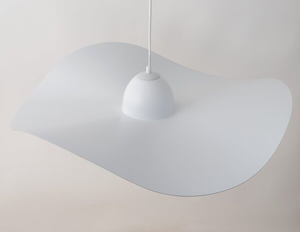 Lustră pe cablu KAPELLO 1xE27/60W/230V d. 76 cm albă/aurie