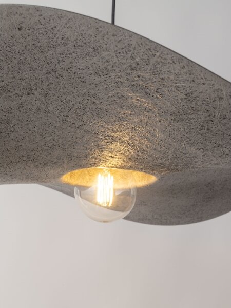 Lustră pe cablu KAPELLO 1xE27/60W/230V d. 55 cm gri/argintie