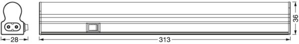 Ledvance - Lumină LED subliniară cu senzor BATTEN LED/4W/230V 32 cm