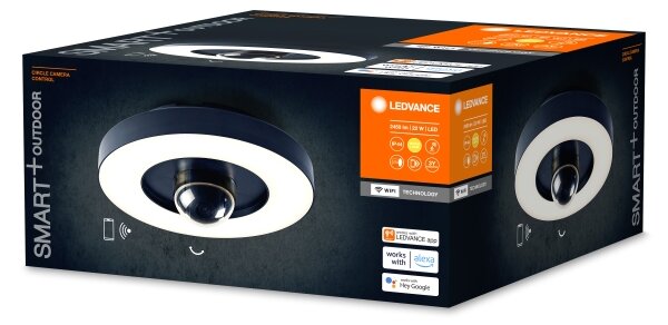 Corp de iluminat LED de exterior cu senzor și cameră Ledvance LED/22W/230V IP44 Wi-Fi