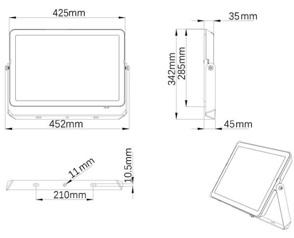 Proiector LED de exterior PROJECTLINE LED/200W/230V IP65 3000K Philips