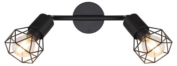 Spot LED XARA 2xE14/6W/230V negru Globo