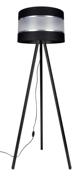 Lampadar CORAL 1xE27/60W/230V wenge/negru/crom