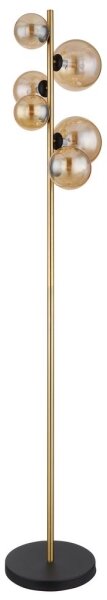 Lampadar LED RIHA 6xG9/3W/230V alamă Globo 56135-6S