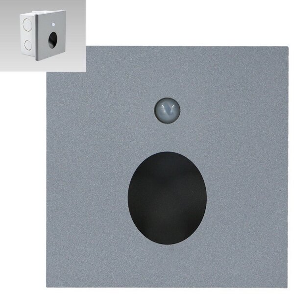 Emithor 70434 - LED lampă scară cu senzor OLIVE LED/1W/230V gri