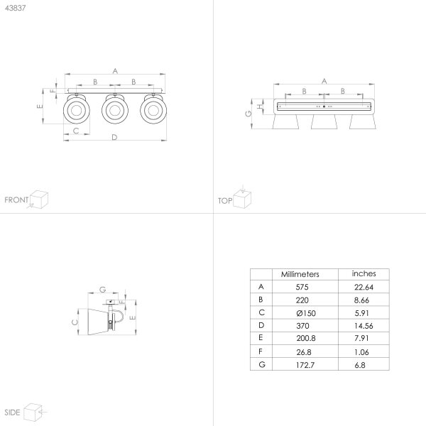 Spot TWICKEN 3xE27/40W/230V Eglo 43837