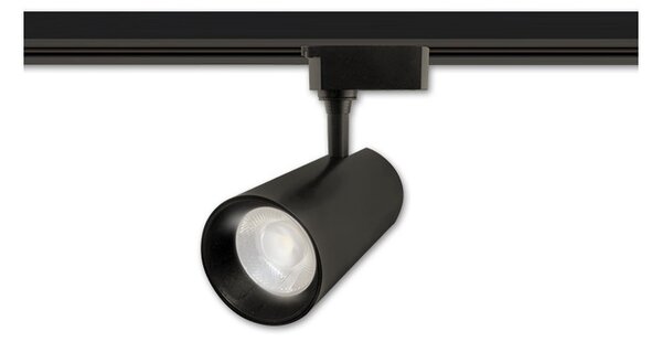 Lampa pentru sina monofazata, LED COB 10W, lumina neutra, 800 lm, IP20, negru mat