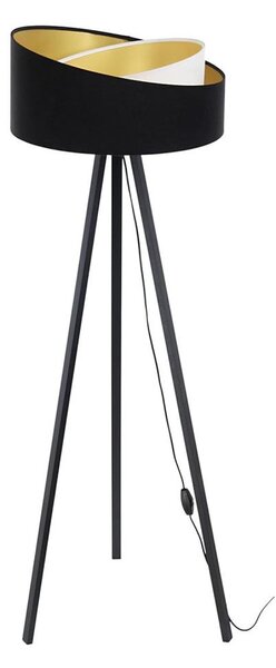Lampă de podea GALAXY 1xE27/60W/230V negru/alb/wenge