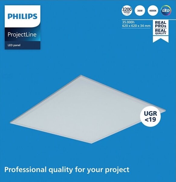 Philips - Panou LED încastrat PROJECTLINE LED/36W/230V 62x62 cm