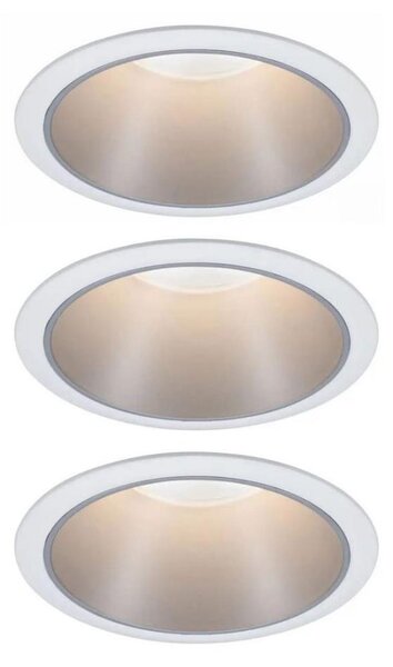 Paulmann 93410 - Set 3x LED 6,5W IP44, luminar baie COLE, dimabil, 230V