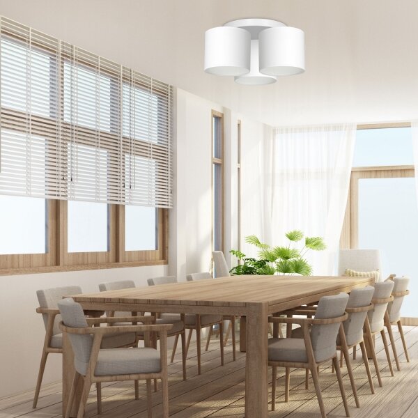 Lustră aplicată ARDEN 3xE27/60W/230V albă