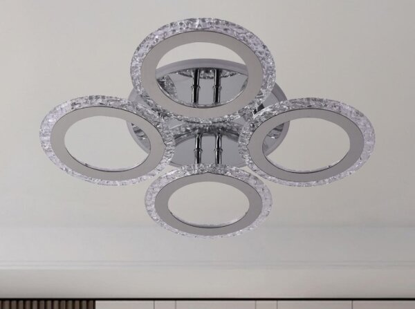 Lustră LED RGB aplicată dimabilă LED/55W/230V 3000-6500K + telecomandă