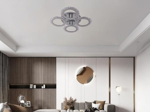 Lustră LED RGB aplicată dimabilă LED/55W/230V 3000-6500K + telecomandă