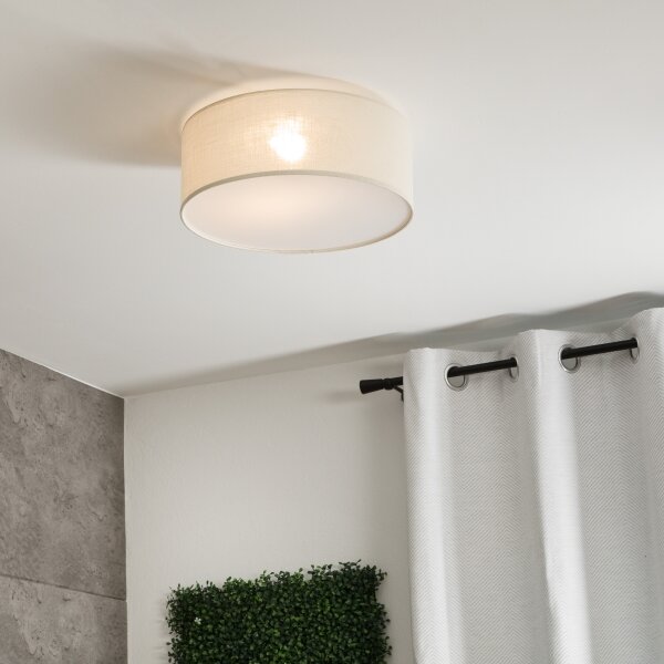 Plafonieră SIRJA 1xE27/60W/230V, diam. 35 cm, crem