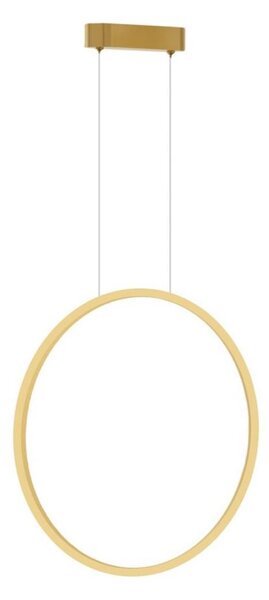 Lustr LED SATURNO 28W, 50 cm, IP44, auriu, cu cablu