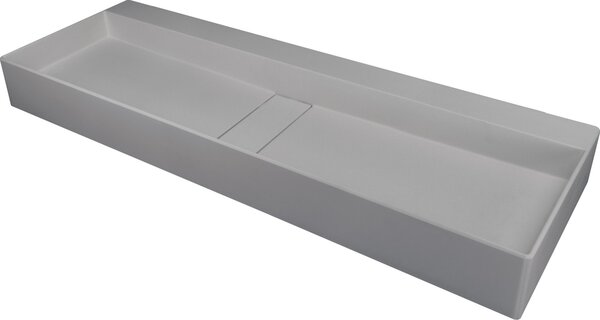 Deante Blur lavoar 100x40 cm dreptunghiular de blat gri/piatră mat CQB_SU1S