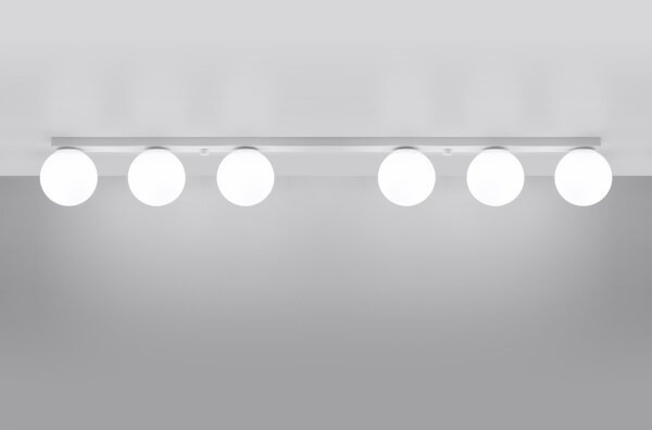 Plafonieră YOLI 6xG9/12W/230V albă Sollux SL.1150