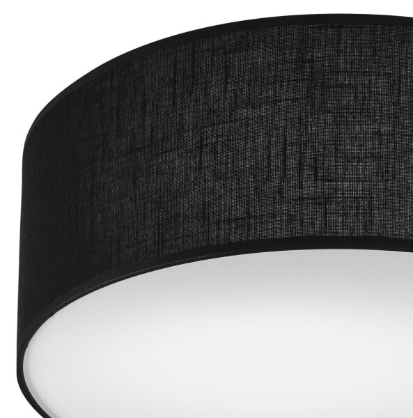 Plafonieră SIRJA 1xE27/60W/230V, pr. 35 cm, negru