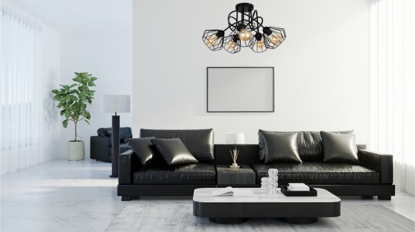 Lustră aplicată CEED 5xE27/60W/230V