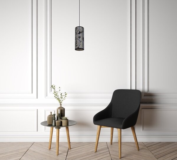 Lustră pe cablu AVALO 1xE27/60W/230V gri/negru