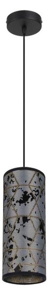 Lustră pe cablu AVALO 1xE27/60W/230V gri/negru