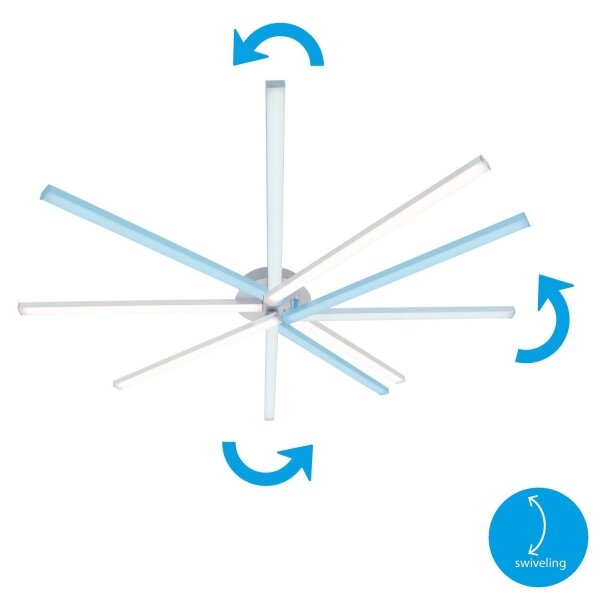 Lustră LED aplicată GO 4xLED/5W/230V Briloner 3181-049