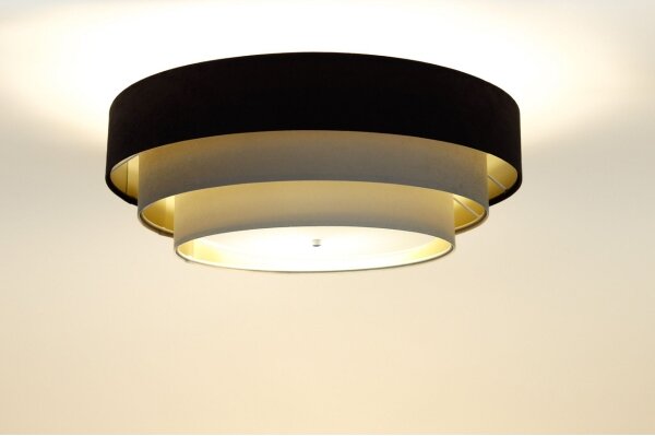 Lustr TRINITI 2xE27/60W/230V maro/bej/auriu